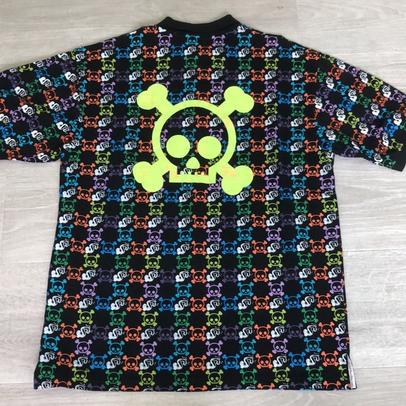 Creating Limitless Heights Skulls/Money Print Polo Glow in the Dark 2XL/3XL - Picture 8 of 10